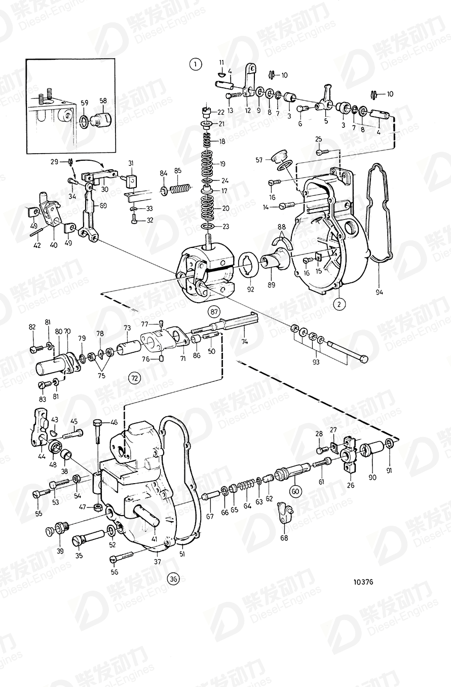 VOLVO Spring ring 838340 Drawing